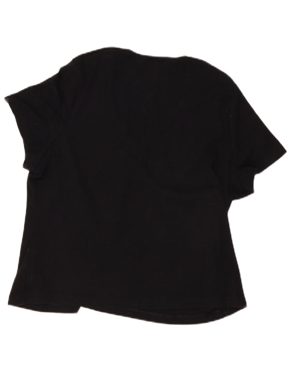 Bluză pentru femei Marks & Spencer, UK 22 3XL, bumbac negru