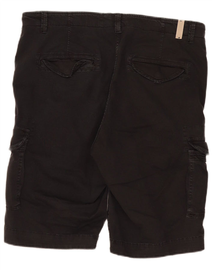 Pantaloni scurti cargo vintage pentru bărbați IT 50 Large W38 Bumbac negru