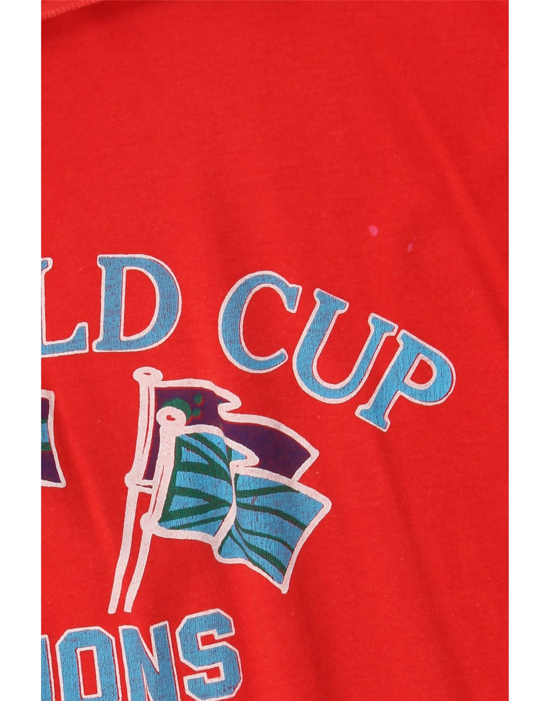 Rochie tricou vintage pentru femei supradimensionate IT 42 bumbac roșu mediu