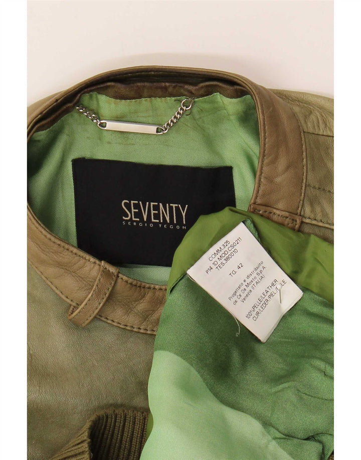 Geaca de piele Seventy pentru femei IT 42 Medium Green Green