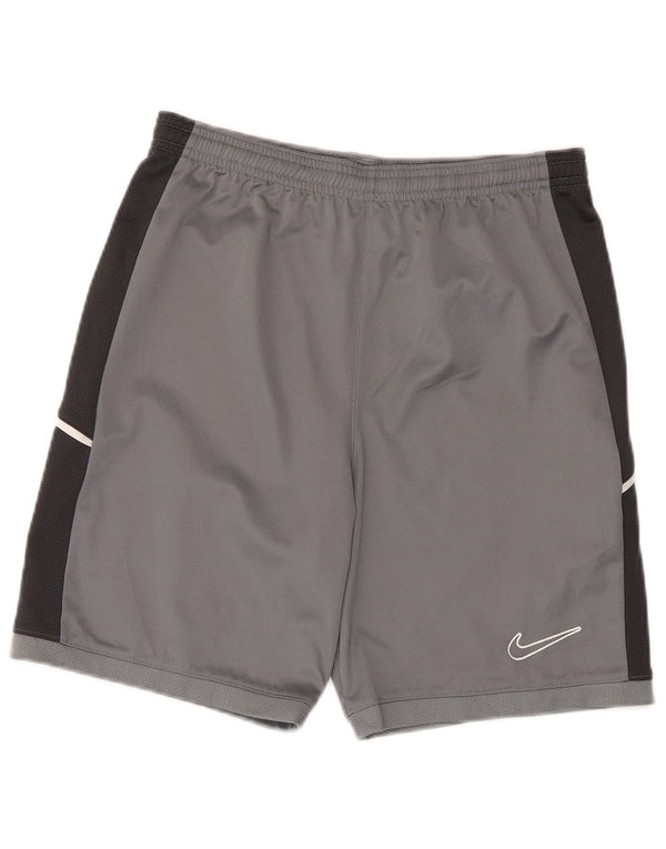 Pantaloni scurți sport Nike Dri Fit pentru băieți 13-14 ani XL, gri, color block