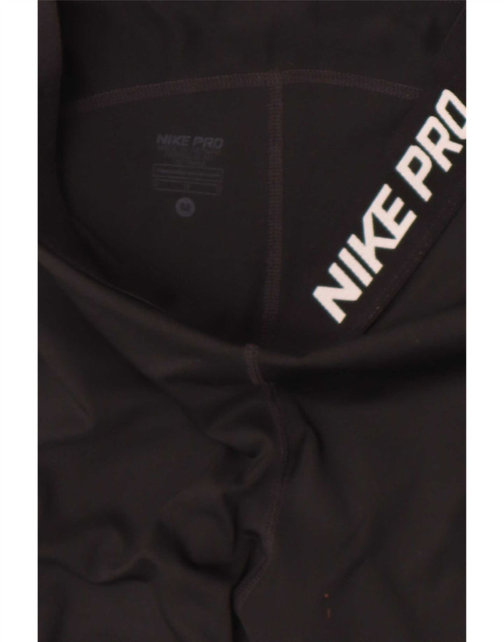 Leggings Nike Dri Fit Graphic Capri pentru femei UK 12 Medium Black