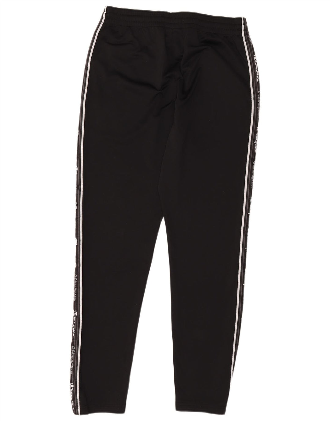 Pantaloni de trening grafic pentru bărbați Champion, poliester mediu negru