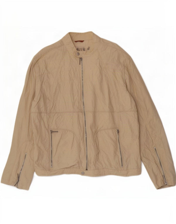 Jachetă bomber pentru bărbați Lee Cooper UK 44 2XL, bej, nailon