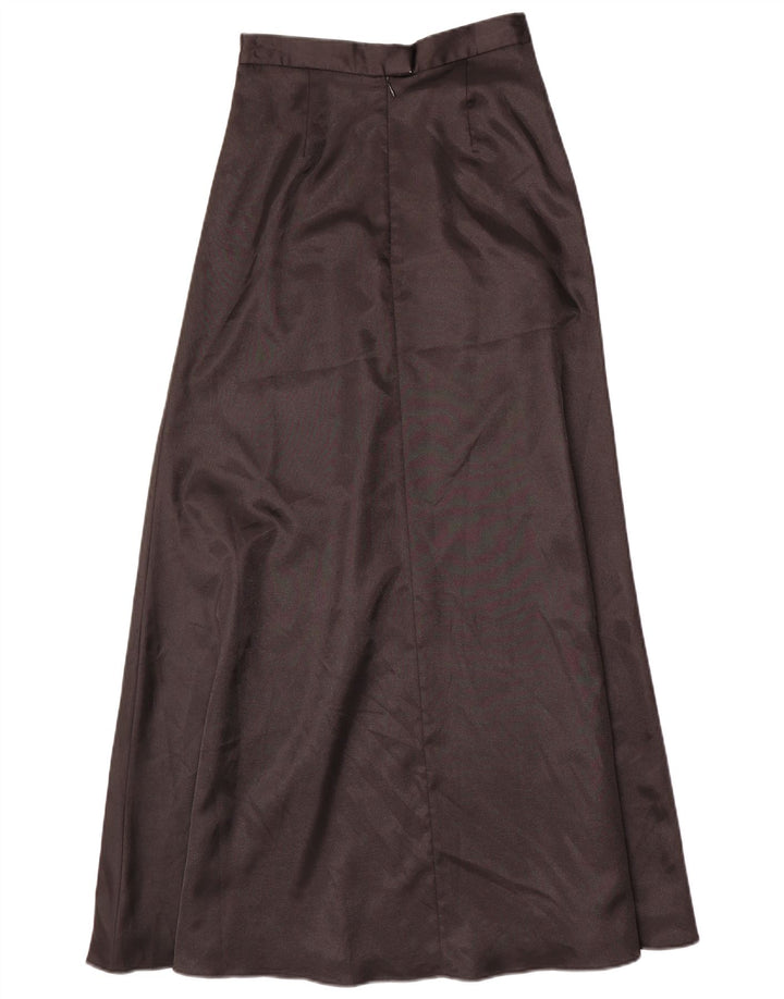 Fusta Maxi Vintage pentru femei UK 6 XS W24 Poliester negru