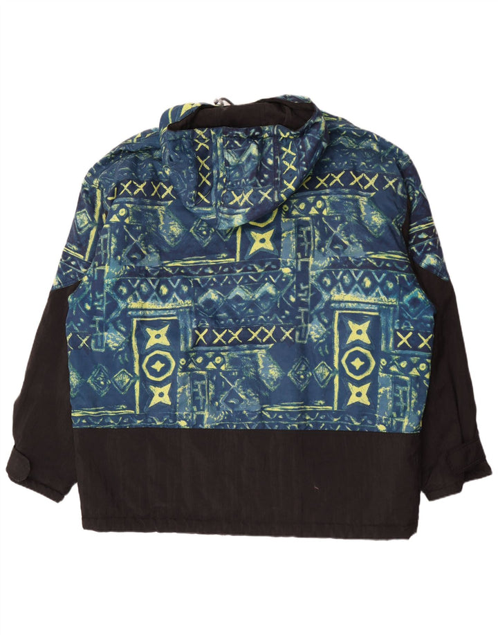 RODEO Jachetă de schi cu glugă pentru bărbați UK 46 3XL Negru Geometric
