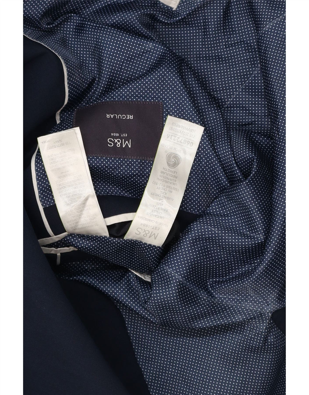 MARKS & SPENCER Jachetă pentru bărbați, cu 2 nasturi, cu ajustare normală, UK 44 XL, bleumarin