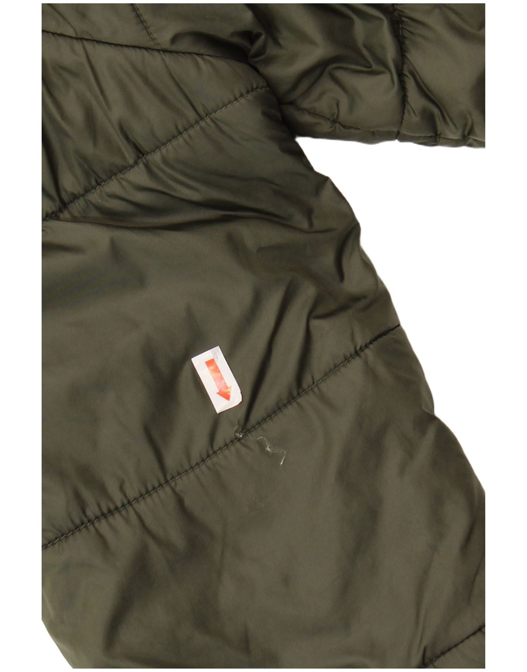 LACOSTE Girls Hooded Padded Jacket 5-6 Years Khaki
