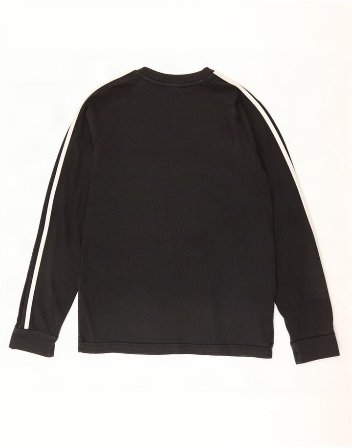 Adidas Top cu mânecă lungă pentru bărbați, bumbac negru mic