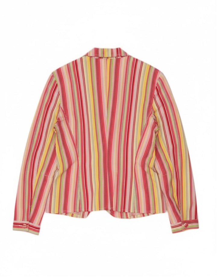 Sacou Tommy Hilfiger pentru femei Crop Blazer UK 12 Medium, multicolore, cu dungi