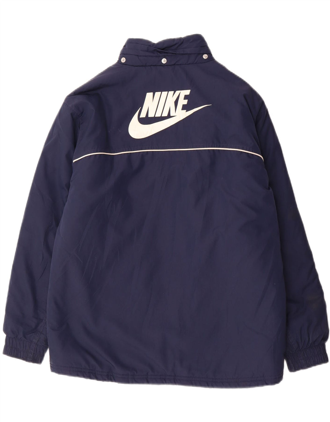 Jachetă căptușită cu grafică Nike pentru băieți 12-13 ani, mare, albastru bleumarin, poliester