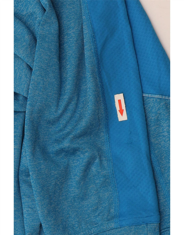 Top de trening PUMA pentru bărbați, cu fermoar și gât, XL, poliester, albastru