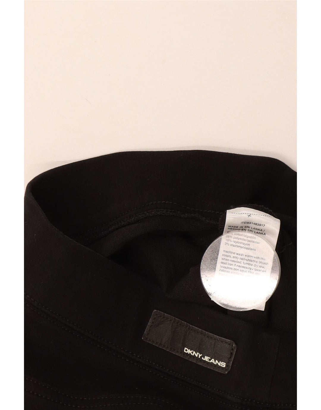 Bermude Dkny pentru femei W30 bumbac mediu negru