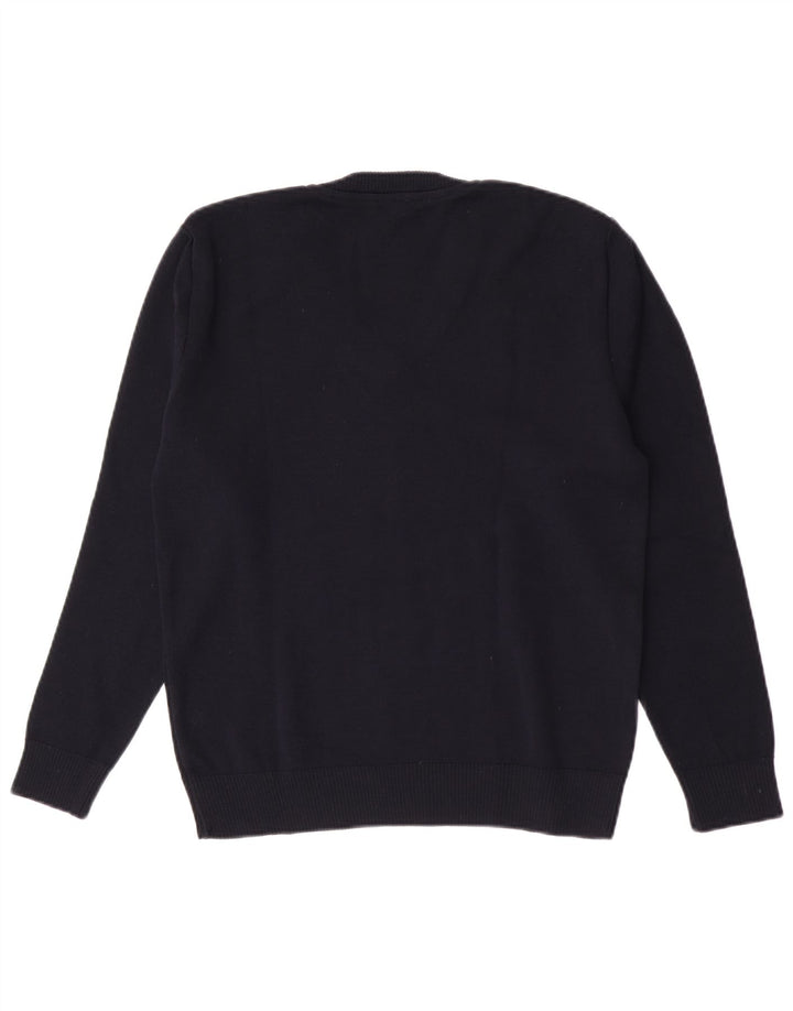 Pulover Vintage pentru femei cu decolteu în V IT 42 Medium Bleumarin