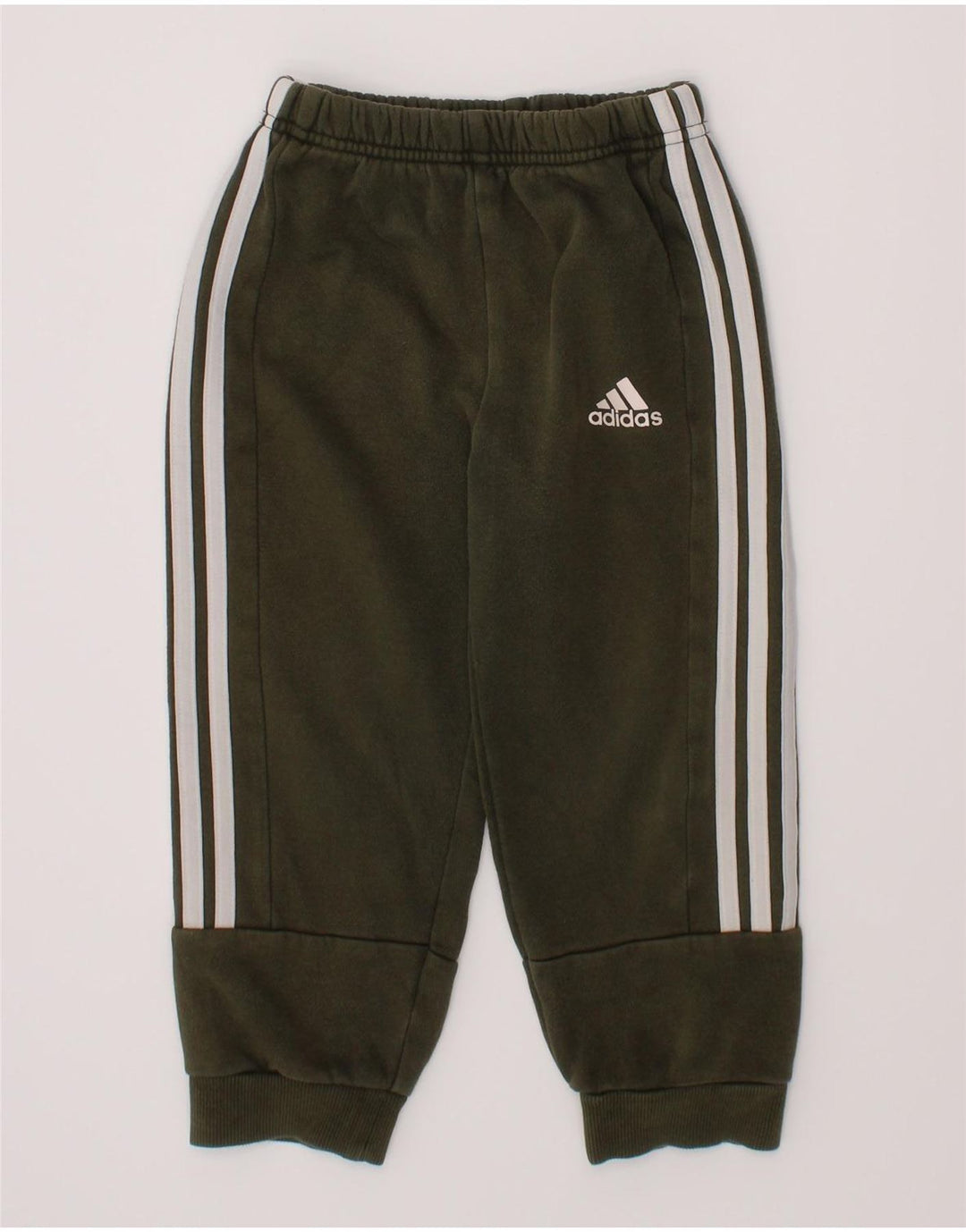 ADIDAS Băieți Pantaloni Trening Pantaloni Joggeri 2-3 Ani Kaki Bumbac