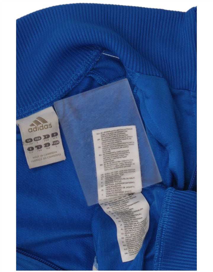 Jachetă de trening pentru băieți ADIDAS 13-14 ani, albastru, poliester
