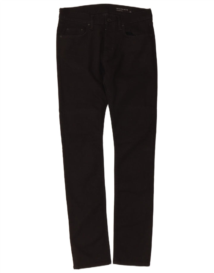 All Saints Blugi Slim Cigarette Bărbați L30 L31 Bumbac Negru