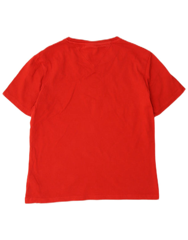 Tricou cu mânecă scurtă pentru femei Tommy Hilfiger Top UK 10 Small Red