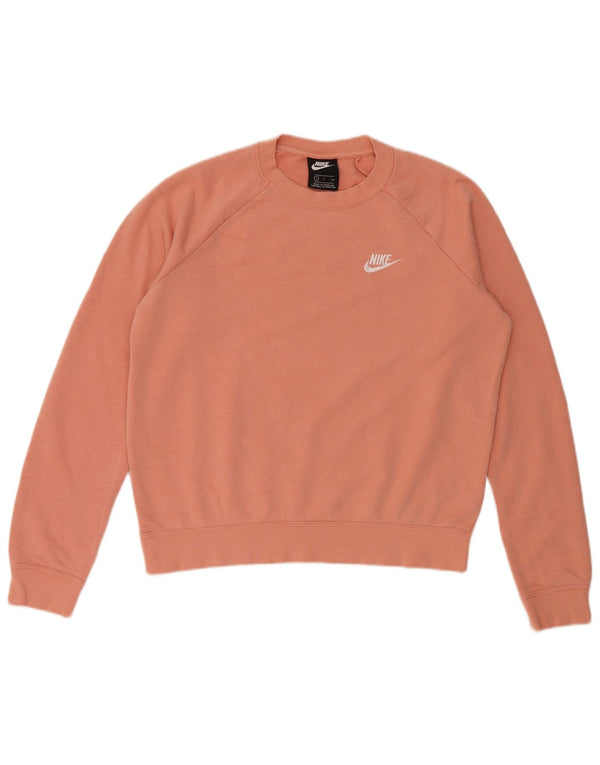 Pulover supradimensionat pentru femei Nike UK 10 Bumbac roz mic