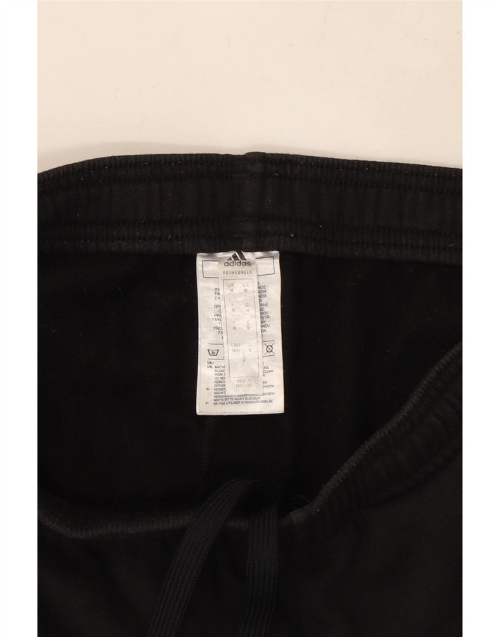 Pantaloni de trening grafic ADIDAS pentru bărbați, bumbac color bloc negru mediu
