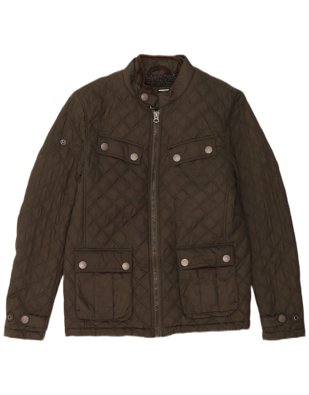 Jachetă matlasată Superdry pentru bărbați UK 38 Medium Kaki Poliester