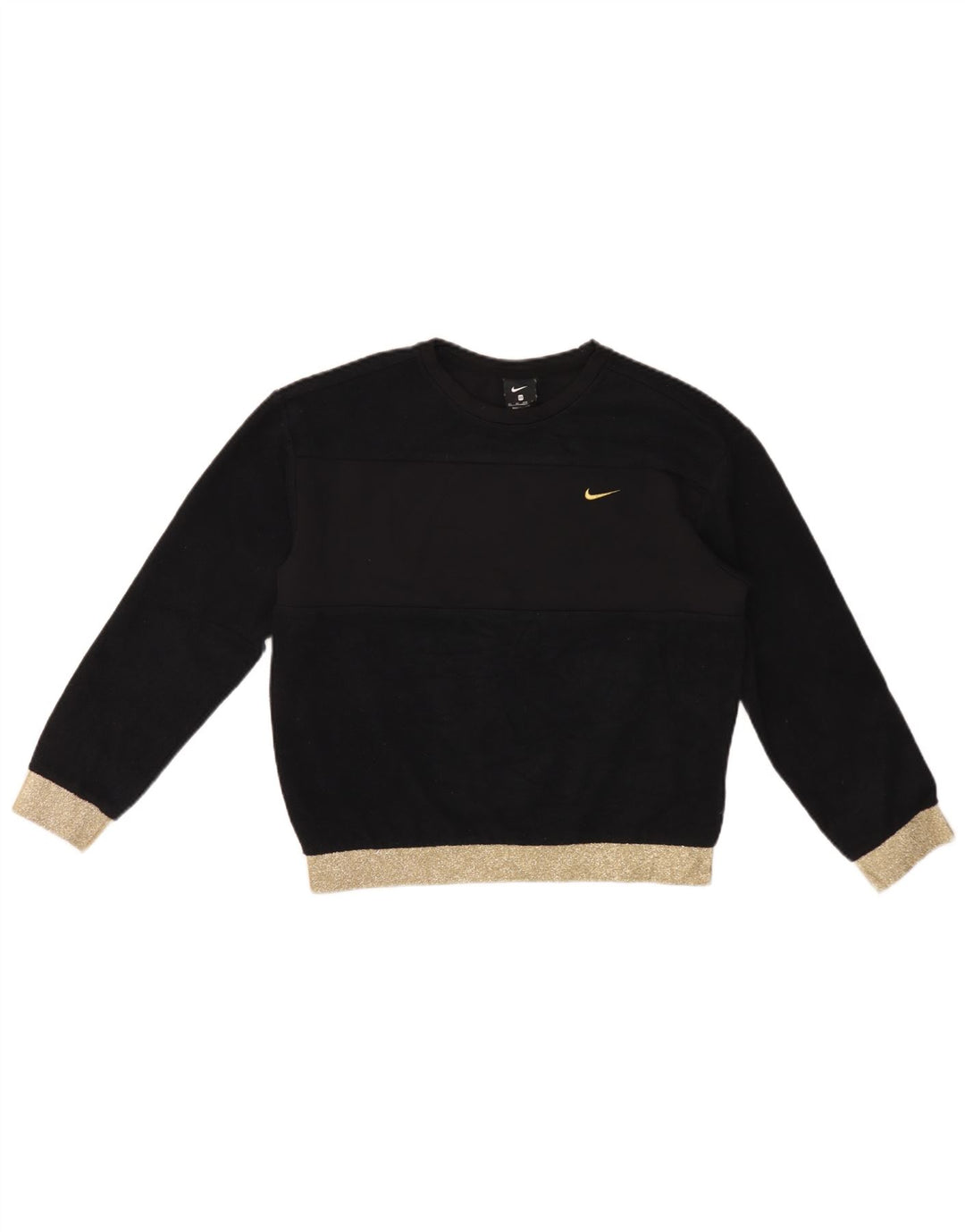 Pulover supradimensionat pentru femei Nike UK 6 XS Poliester color bloc negru