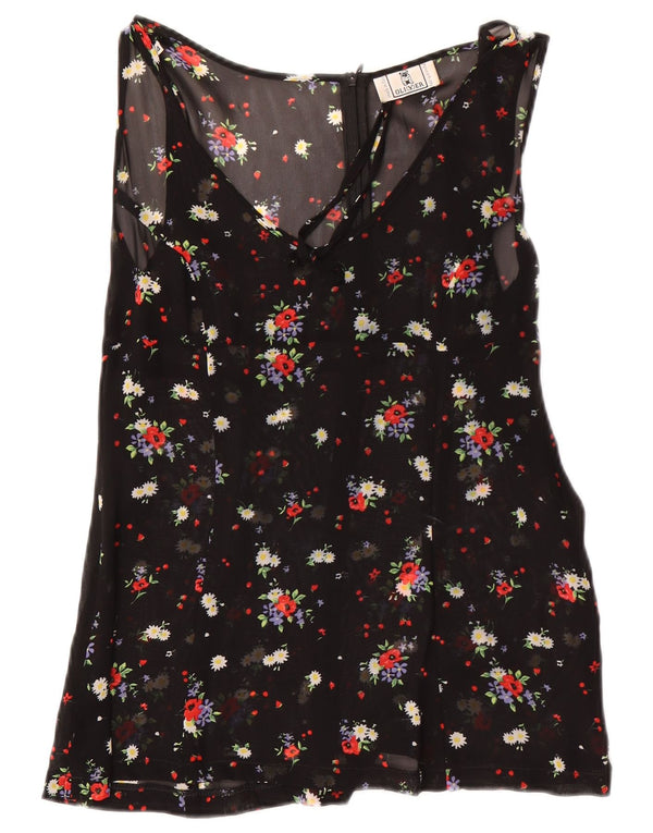 Bluză fără mâneci pentru femei Oliver By Valentino IT 44 Medium Black Floral