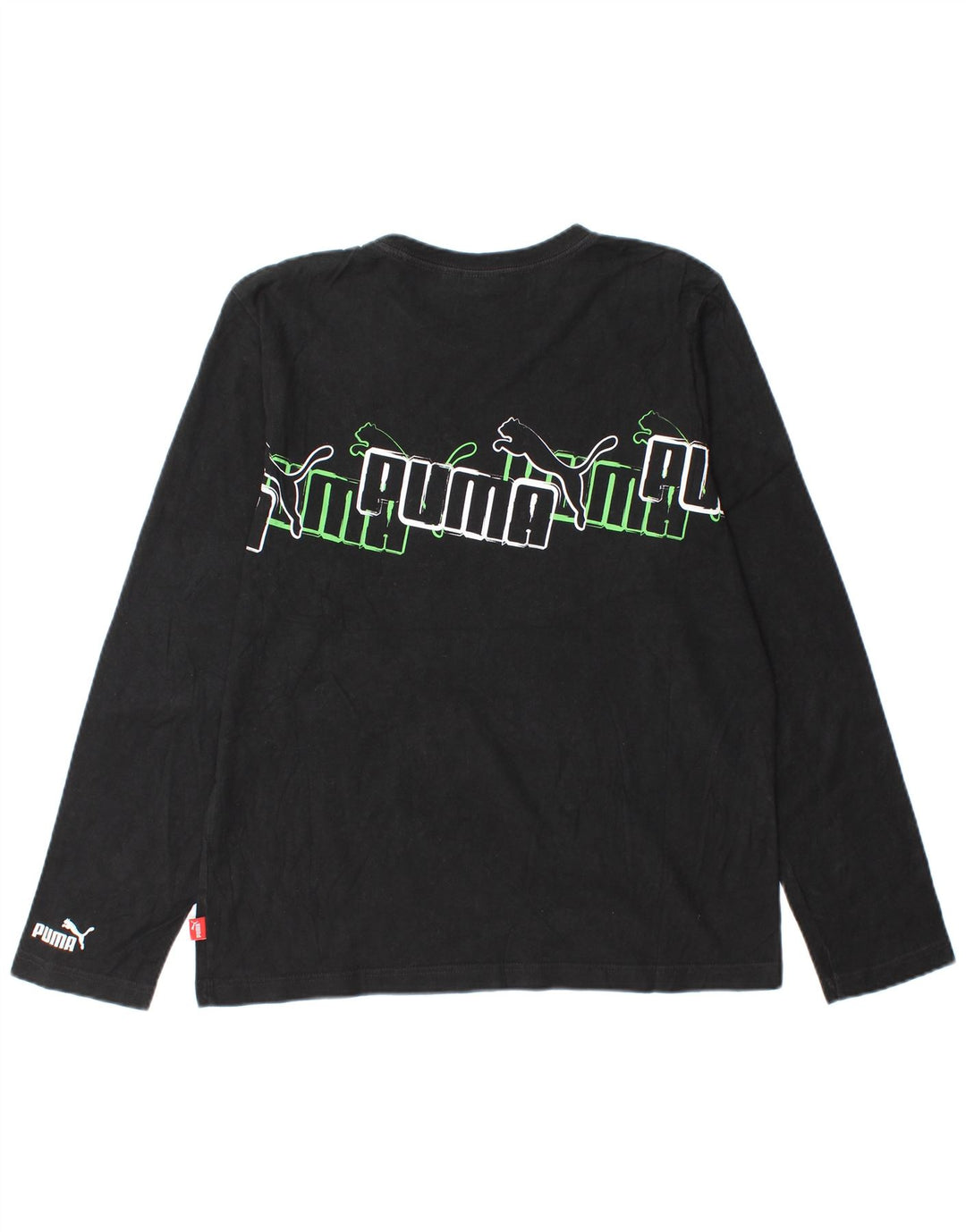 Tricou cu mânecă lungă Puma pentru bărbați, negru mediu