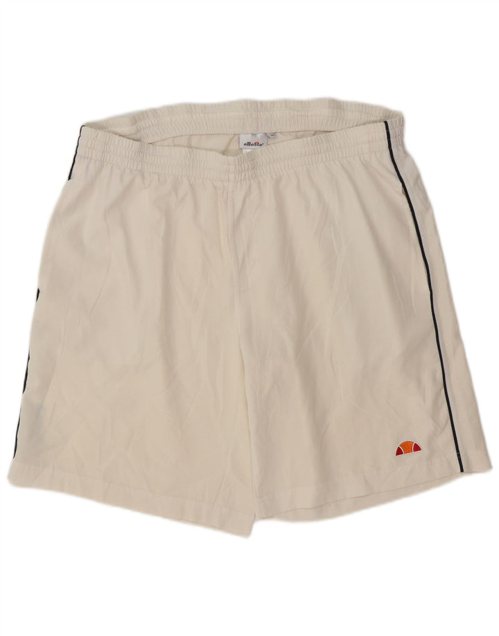 Pantaloni scurți sport Ellesse pentru bărbați, alb, mediu, poliester