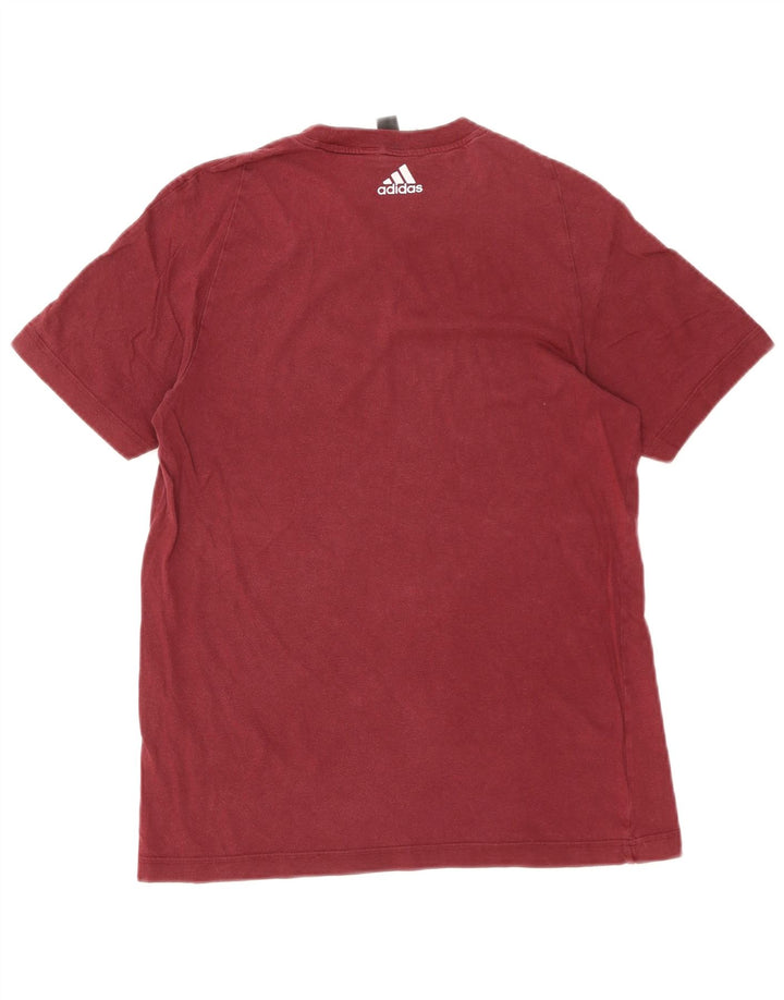 Tricou grafic pentru bărbați Adidas Top Small Maroon
