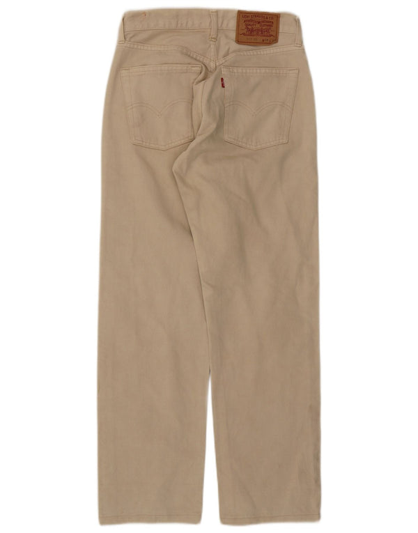 Levi's Womens 517 Straight Casual Trousers W28 L28 Beige Cotton