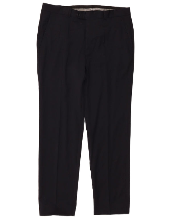 Armani Pantaloni Drepți Bărbați L34 L28 Negru