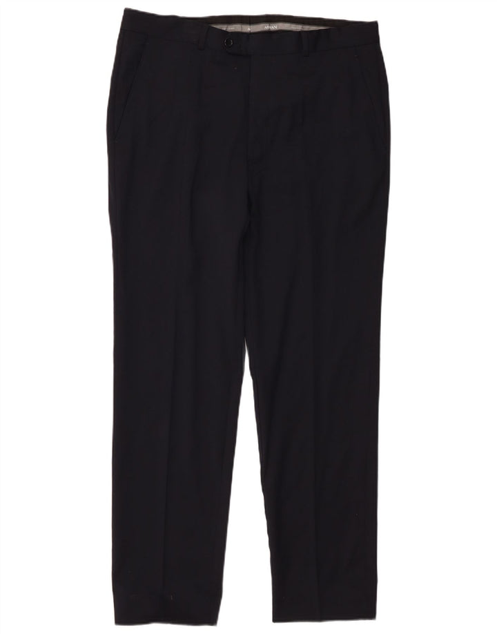 Armani Pantaloni Drepți Bărbați L34 L28 Negru