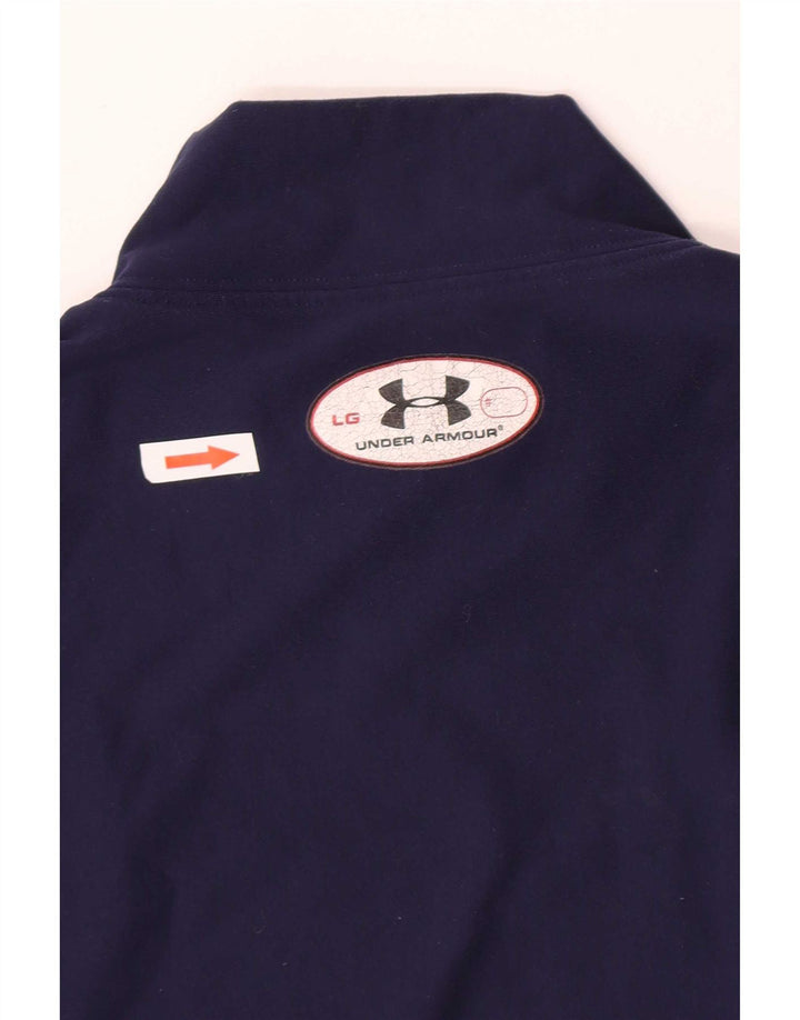 Top pentru femei Under Armour cu mânecă lungă UK 14 mare, nailon bleumarin