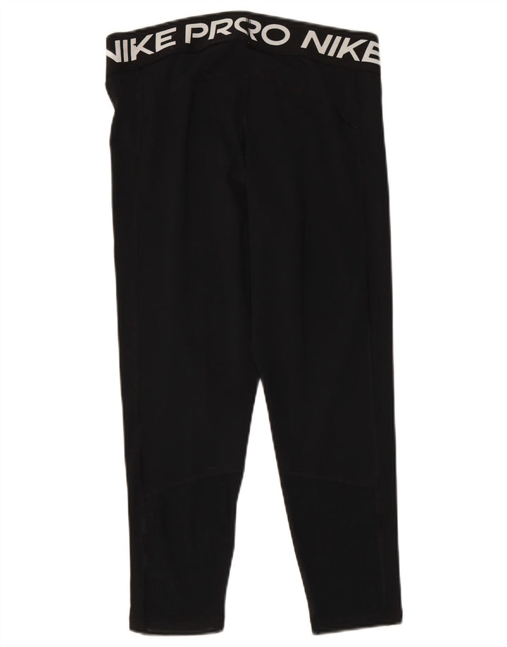 Leggings NIKE Dri Fit Graphic pentru femei UK 14, poliester negru mare