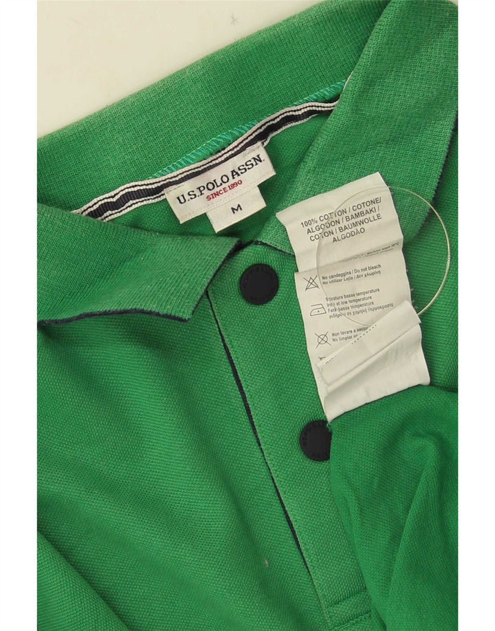U.S. Polo Assn. Cămașă grafică pentru bărbați, bumbac verde mediu