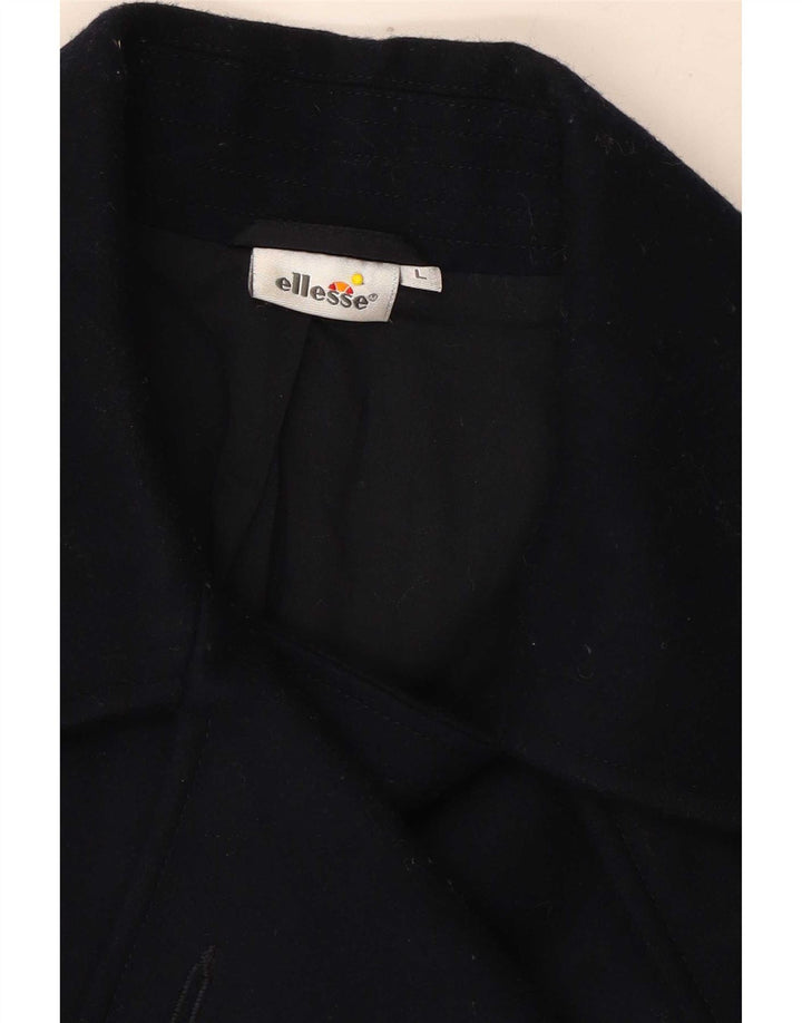 Palton pentru femei Ellesse UK 14 mare, lână bleumarin
