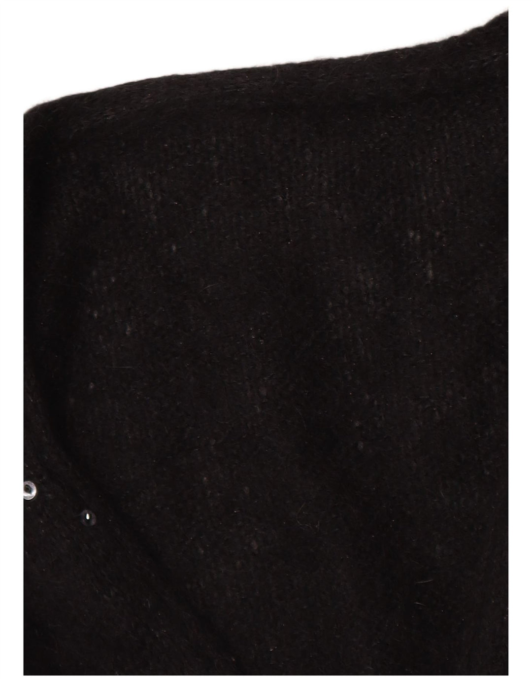 Pulover Cardigan Vintage pentru Damă UK 16 Large Negru