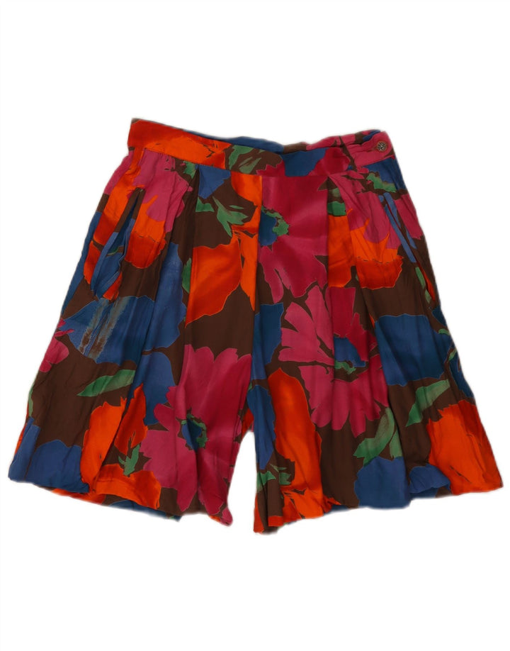 Pantaloni scurți preca damă casual W26 mic, multicolor, floral, viscoză