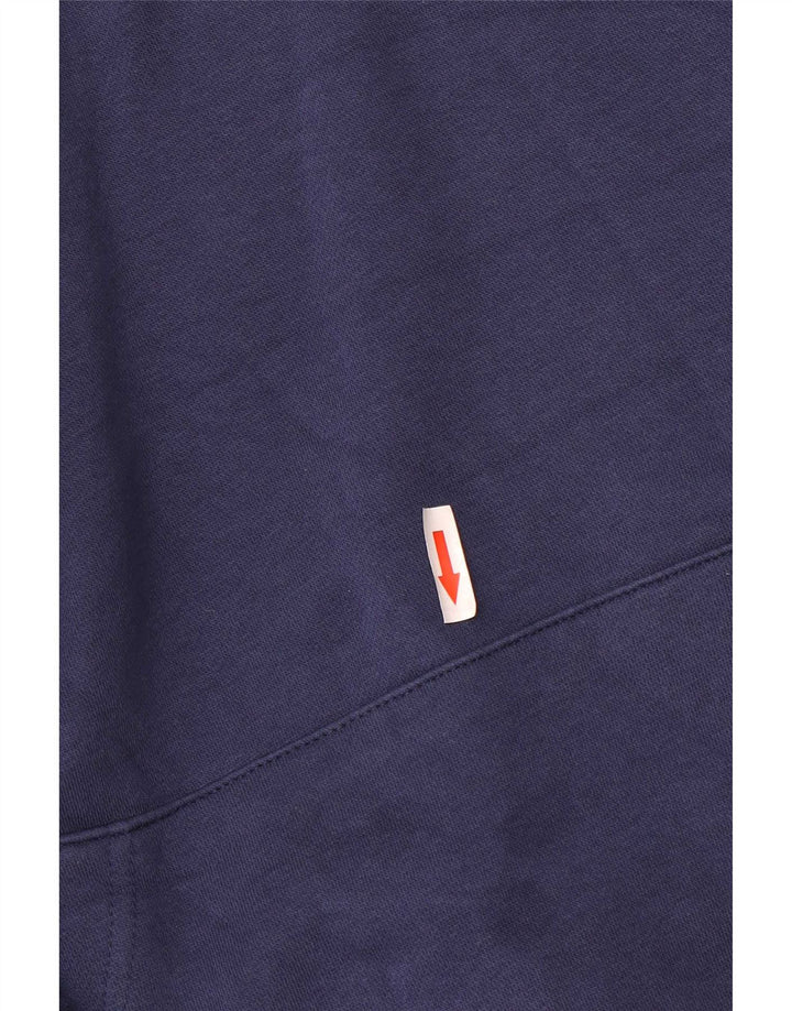 Pulover Nike pentru bărbați, bumbac, albastru bleumarin mediu