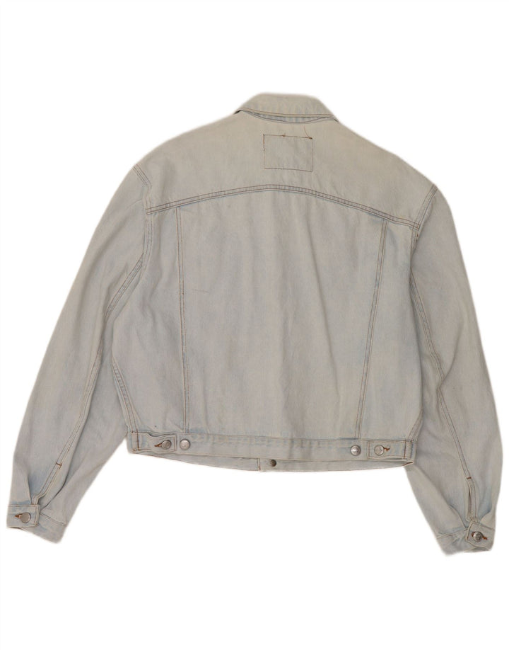 Jachetă de blugi supradimensionată pentru femei RIFLE, UK 10, bumbac albastru mic