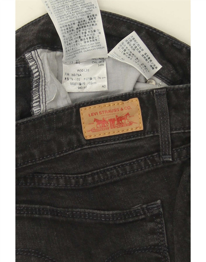 Blugi skinny pentru femei Levi's W30 L32 bumbac negru