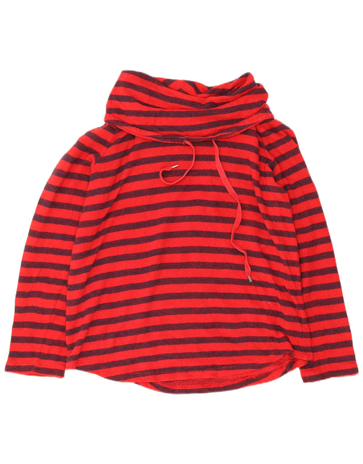 Pulover pentru damă Chaps cu gât rulat, bumbac mare cu dungi roșii, UK 14