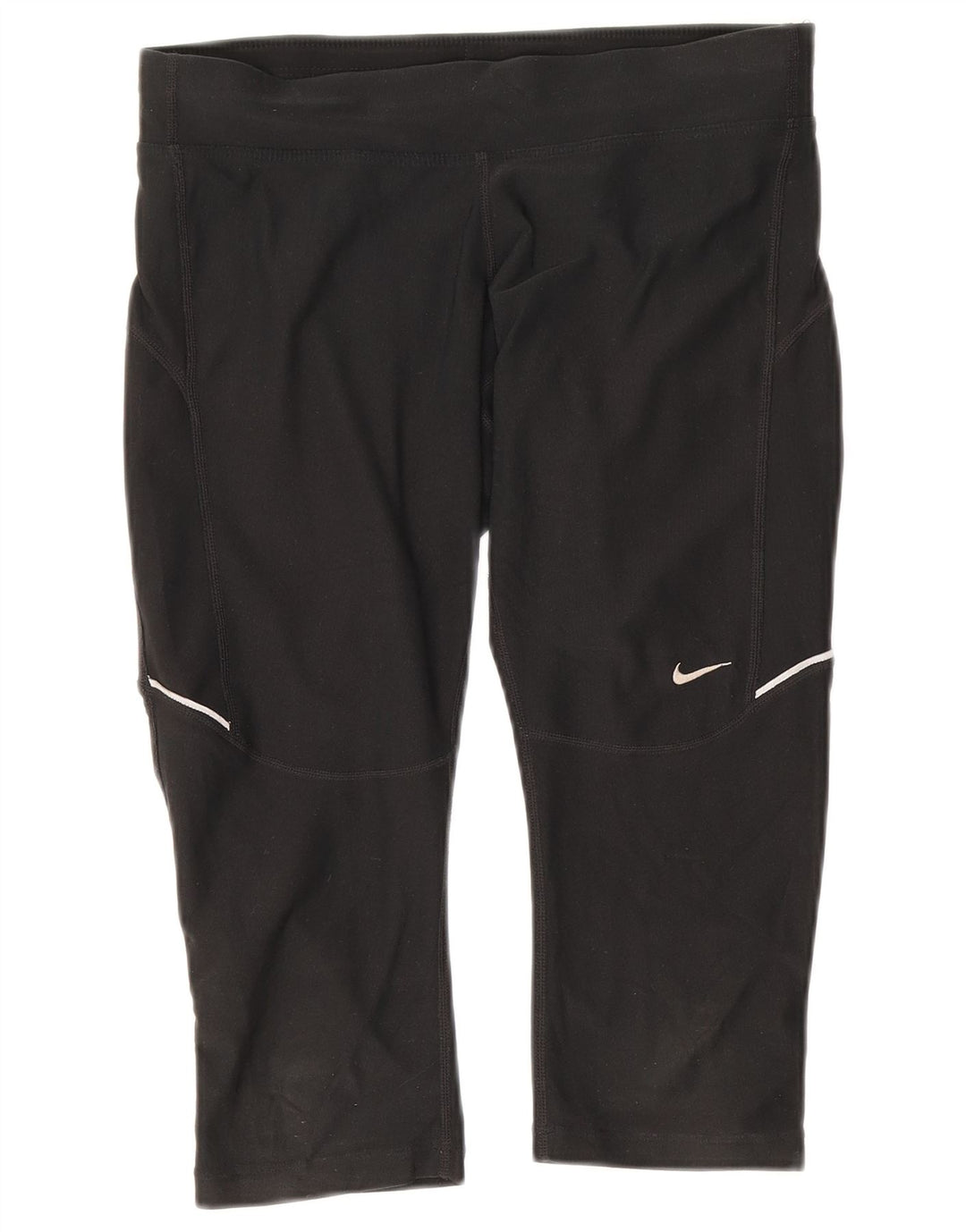 Leggings capri Nike Dri Fit pentru femei UK 10 Poliester negru mic