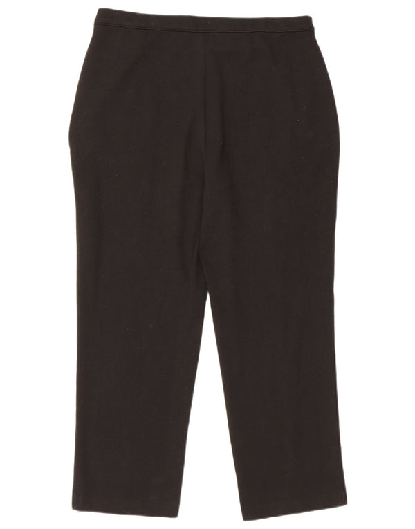 Pantaloni tăiați drepti pentru femei Marks & Spencer UK 12 Medium W30 L24 Negru