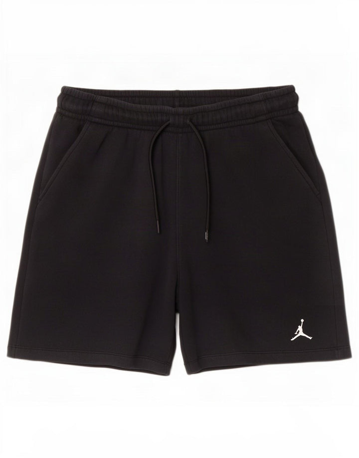 Pantaloni scurți sport Jordan pentru bărbați, bumbac mediu negru