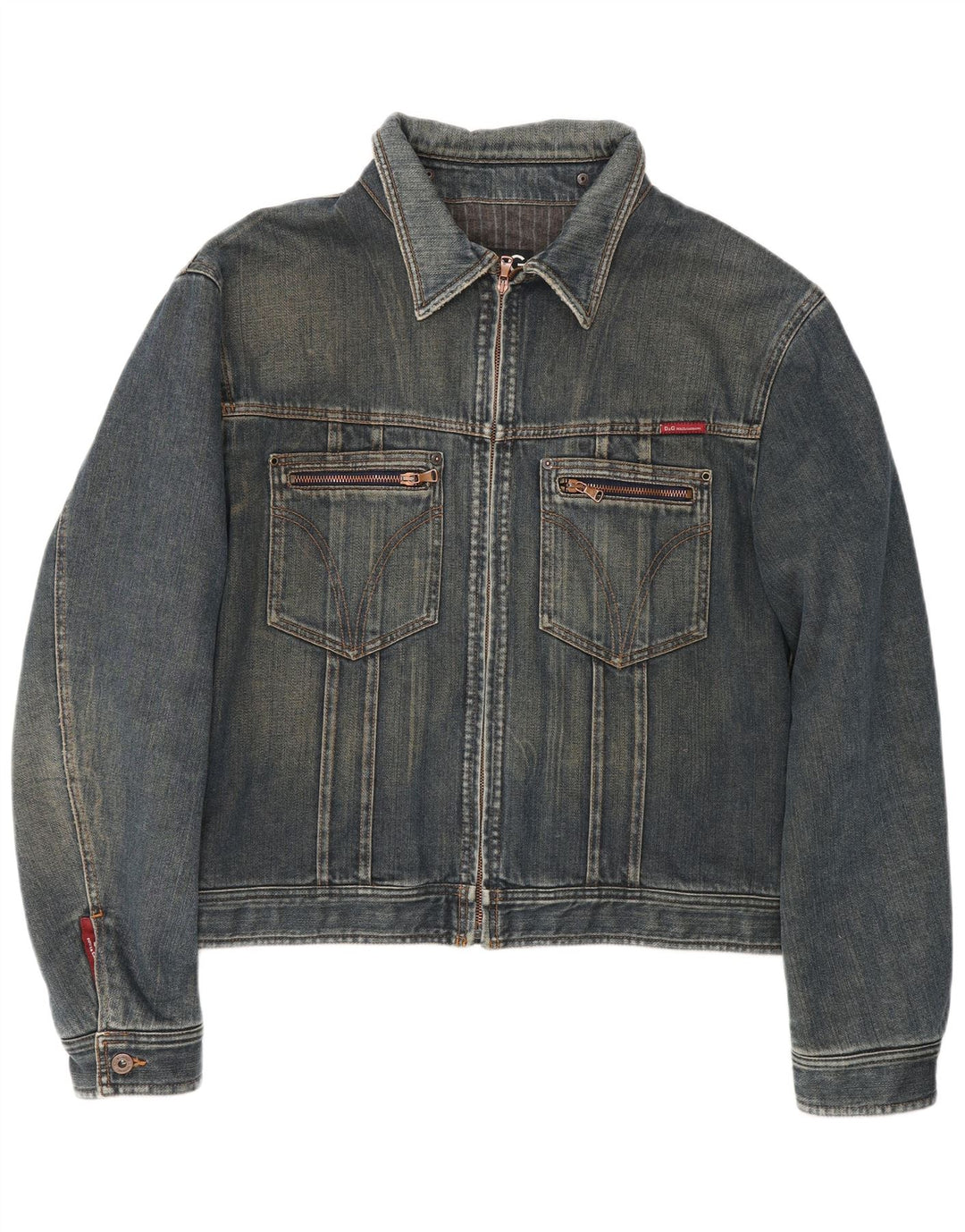 Jachetă de blugi pentru bărbați Dolce & Gabbana UK 42 XL Bumbac albastru