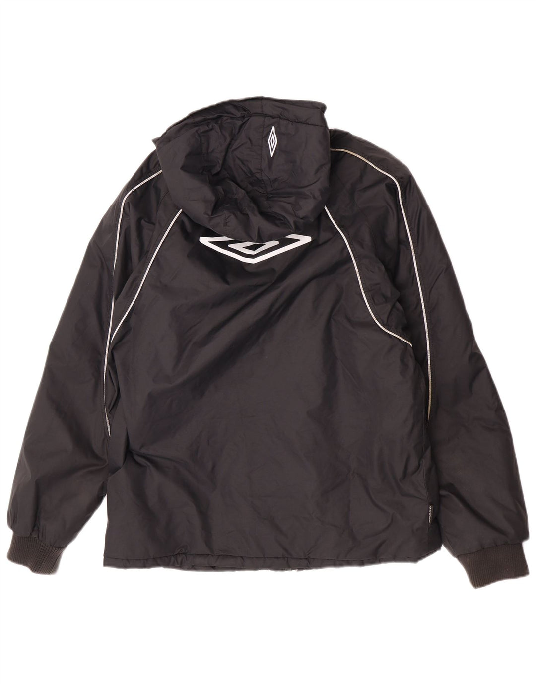 Jachetă de vânt pentru bărbați Umbro cu glugă, UK 36, nailon mic, negru