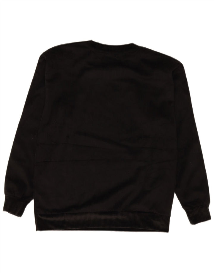 Pulover adidas supradimensionat din velur pentru femei UK 6 XS poliester negru