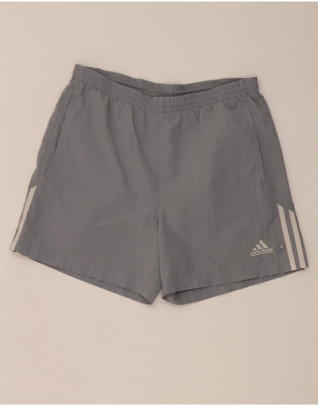 Pantaloni scurți sport pentru bărbați Adidas Mic, gri, poliester